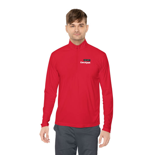 GenXpat Logo Quarter-Zip Pullover | Quick-Drying Layer