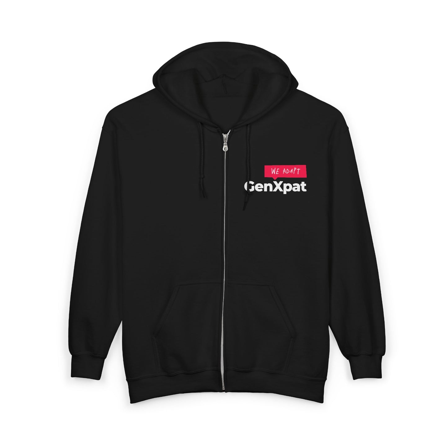 We Adapt GenXpat Hoodie | Full Zip Hooded Sweatshirt