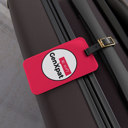 GenXpat logo Luggage Tag | red circle travel ID