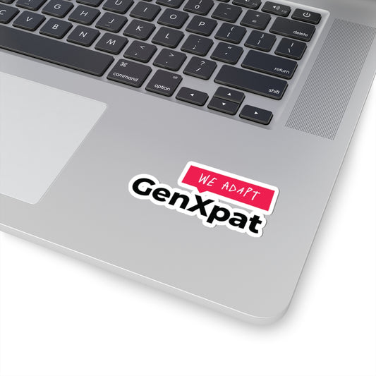 We Adapt GenXpat Kiss-Cut Sticker | Expat Lifestyle Decal