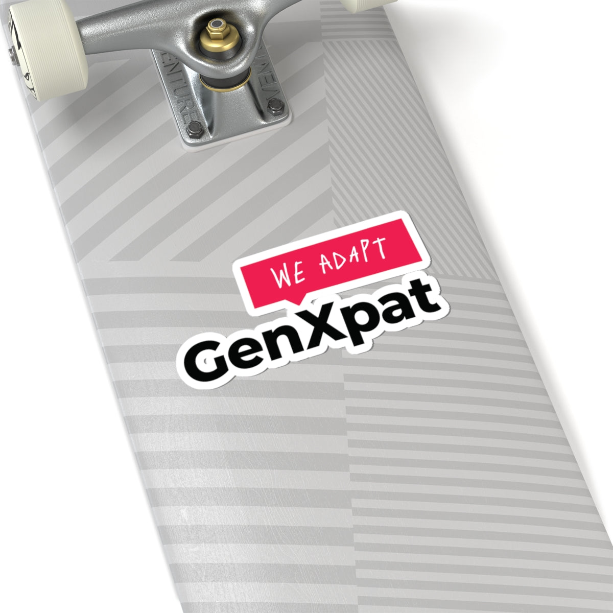 We Adapt GenXpat Kiss-Cut Sticker | Expat Lifestyle Decal