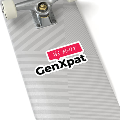 We Adapt GenXpat Kiss-Cut Sticker | Expat Lifestyle Decal