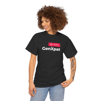 GenXpat We Adapt Tee | Expat Lifestyle, Minimal Logo Shirt