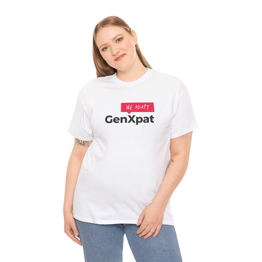 GenXpat We Adapt Tee | Expat Lifestyle, Minimal Logo Shirt