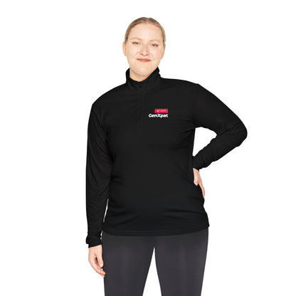 GenXpat Logo Quarter-Zip Pullover | Quick-Drying Layer