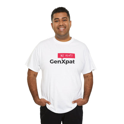 GenXpat We Adapt Tee | Expat Lifestyle, Minimal Logo Shirt