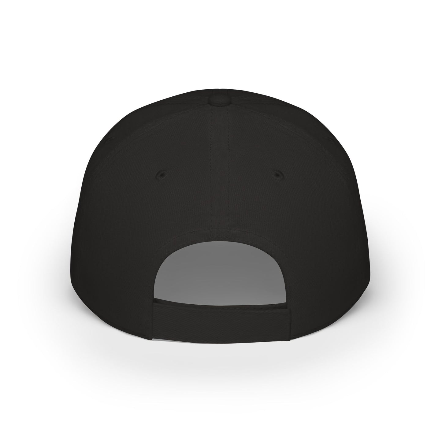 GenXpat embroidered logo Cap | Black low profile baseball cap