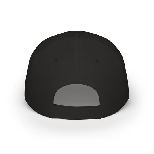 GenXpat embroidered logo Cap | Black low profile baseball cap