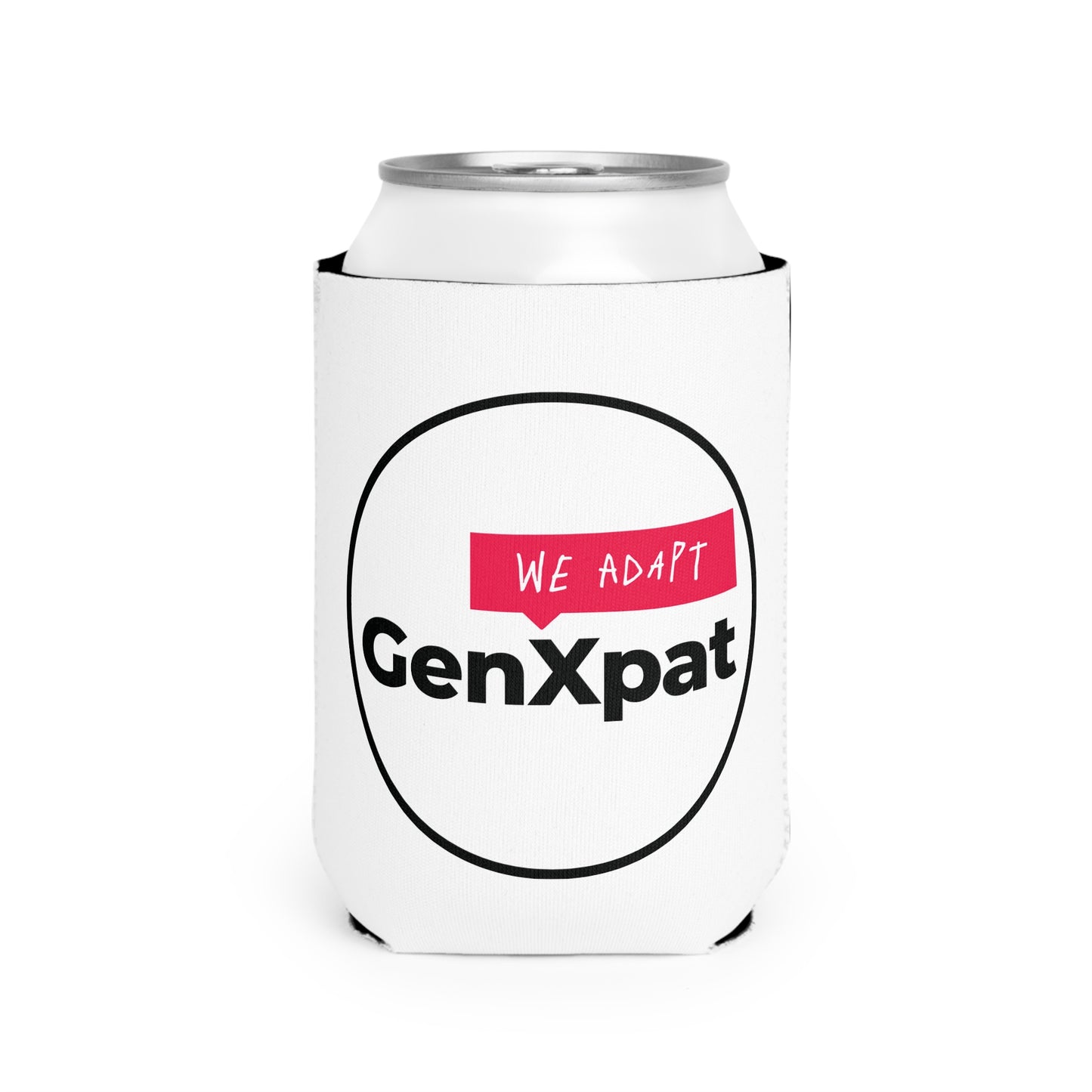 GenXpat We Adapt Can Cooler Sleeve | Neoprene Beer Koozie
