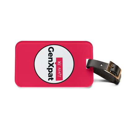 GenXpat logo Luggage Tag | red circle travel ID
