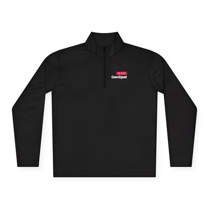 GenXpat Logo Quarter-Zip Pullover | Quick-Drying Layer