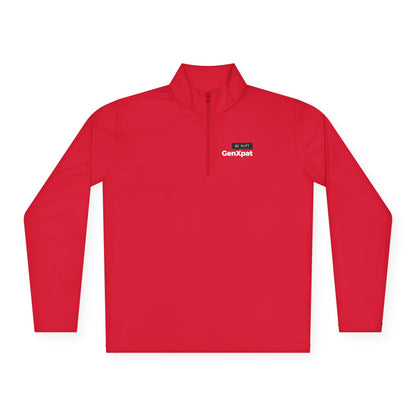 GenXpat Logo Quarter-Zip Pullover | Quick-Drying Layer
