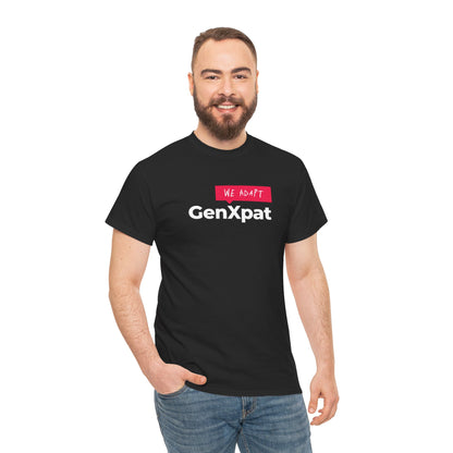 GenXpat We Adapt Tee | Expat Lifestyle, Minimal Logo Shirt