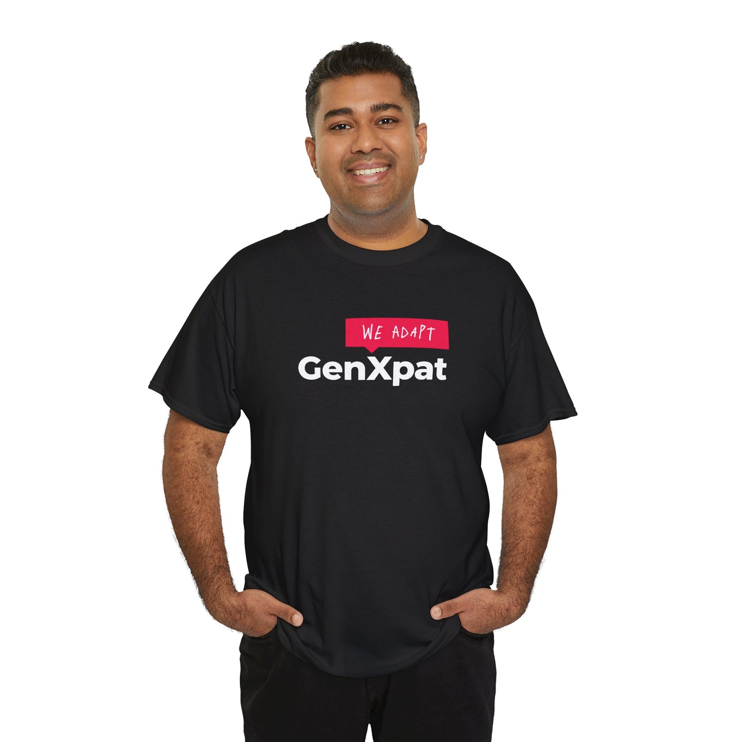 GenXpat We Adapt Tee | Expat Lifestyle, Minimal Logo Shirt