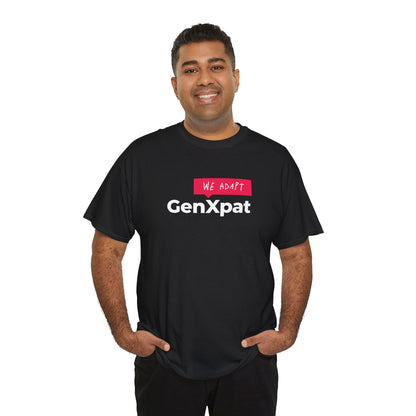 GenXpat We Adapt Tee | Expat Lifestyle, Minimal Logo Shirt