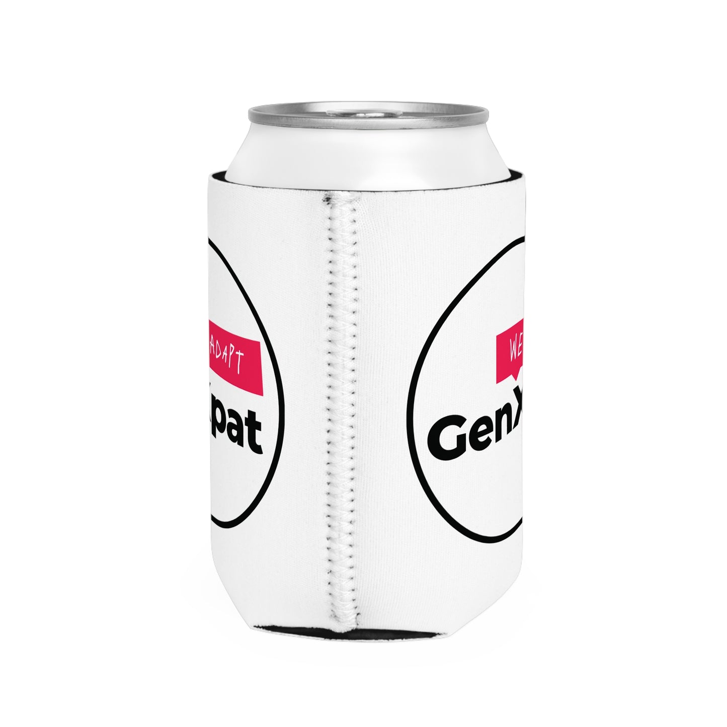GenXpat We Adapt Can Cooler Sleeve | Neoprene Beer Koozie