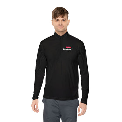 GenXpat Logo Quarter-Zip Pullover | Quick-Drying Layer