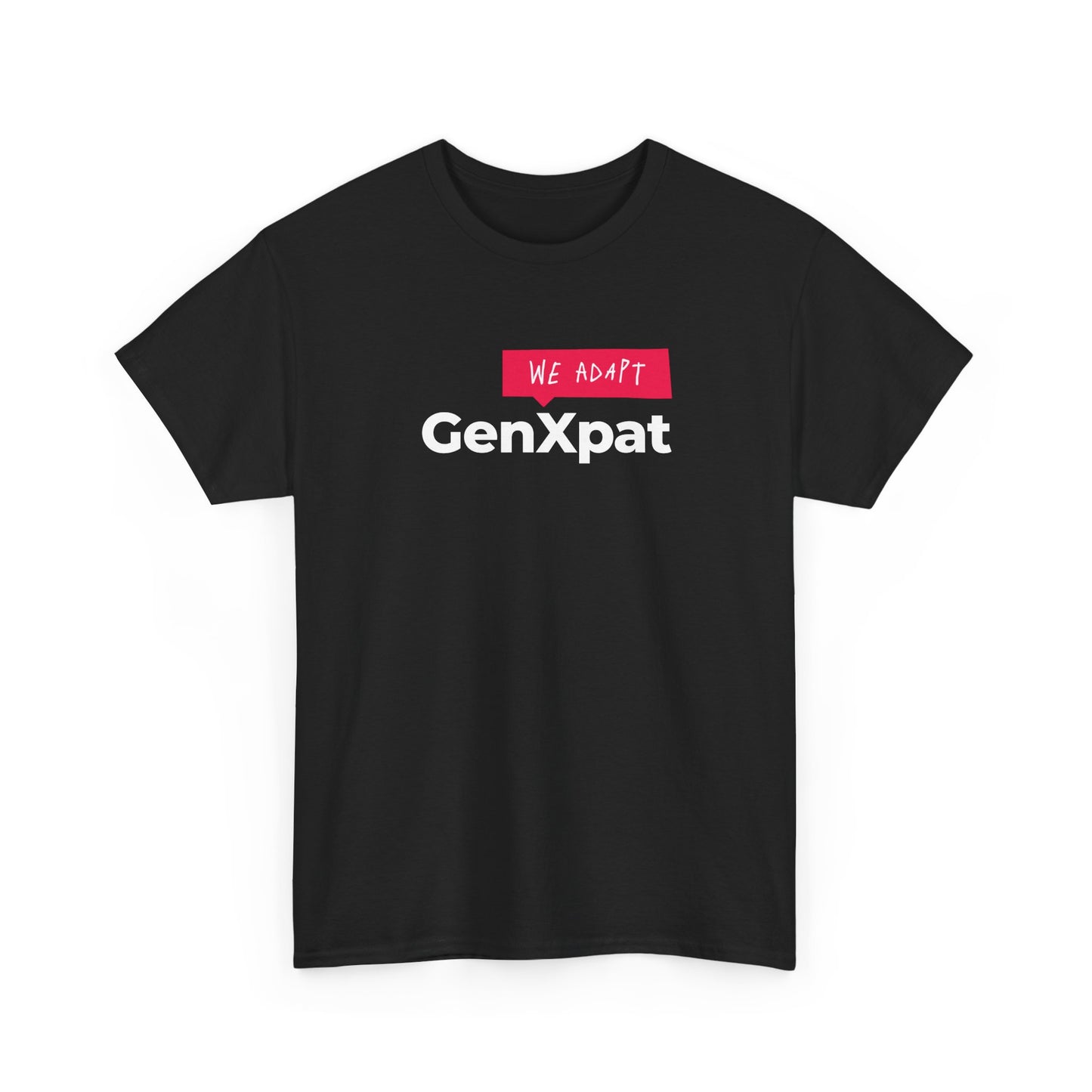 GenXpat We Adapt Tee | Expat Lifestyle, Minimal Logo Shirt
