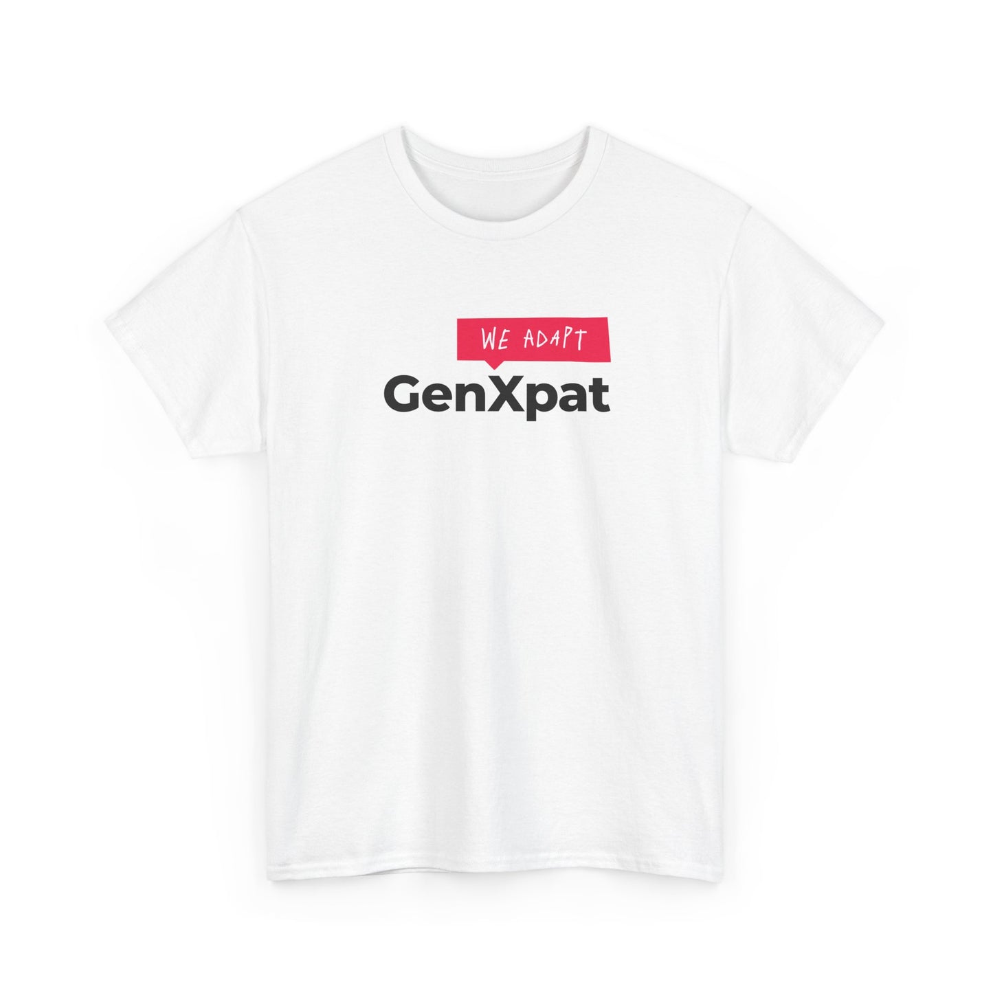 GenXpat We Adapt Tee | Expat Lifestyle, Minimal Logo Shirt