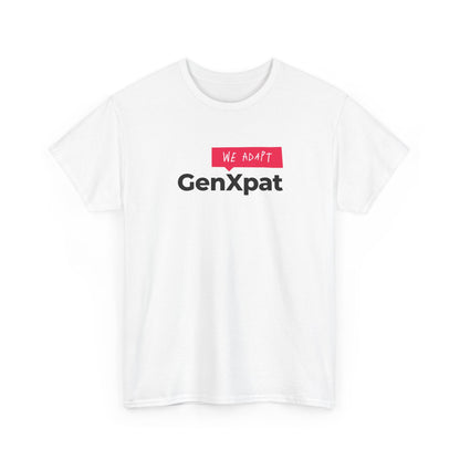 GenXpat We Adapt Tee | Expat Lifestyle, Minimal Logo Shirt